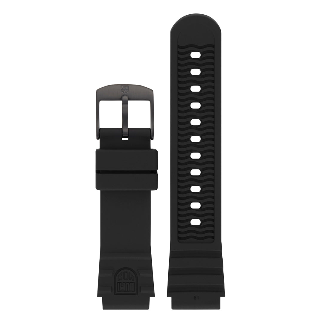 19mm Black Rubber Strap | Leatherback Sea Turtle 0300 Series