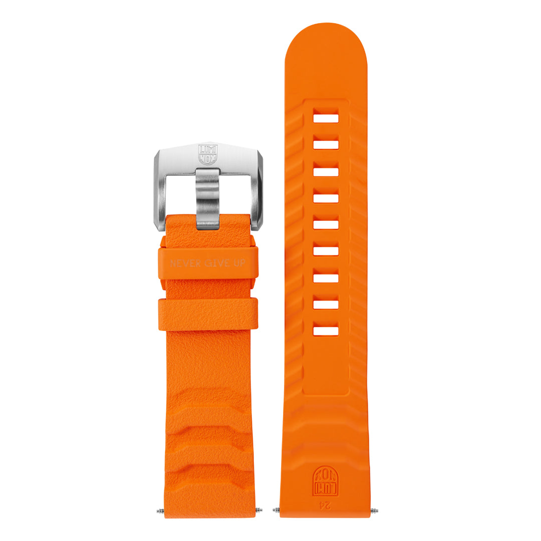 24mm Orange Rubber Strap | Luminox Bear Grylls Master 3740 Series